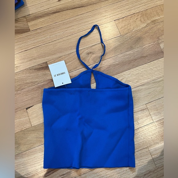 Great blue stretchy tank top for going out! - Picture 2 of 3